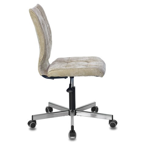 Офисное кресло Brabix Stream MG-314 (без подлокотников, пятилучие серебристое, ткань, песочное) 532396 в Южно-Сахалинске - изображение 1
