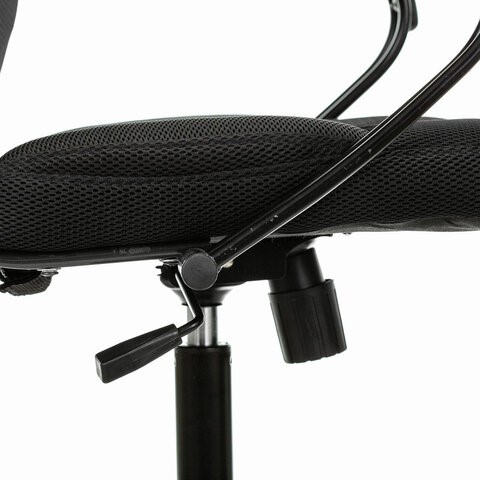 Кресло Brabix Premium Stalker EX-608 PL (ткань-сетка/кожзам, черное) 532090 в Южно-Сахалинске - изображение 4