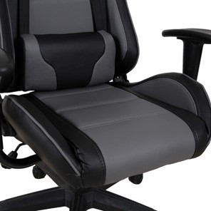 Офисное кресло Brabix GT Racer GM-100 (две подушки, экокожа, черное/серое) 531926 в Южно-Сахалинске - предосмотр 8