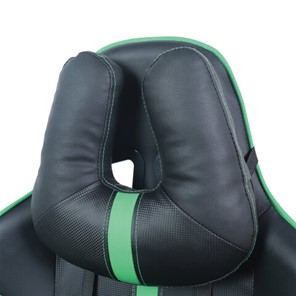Кресло компьютерное Brabix GT Carbon GM-120 (две подушки, экокожа, черное/зеленое) в Южно-Сахалинске - предосмотр 5