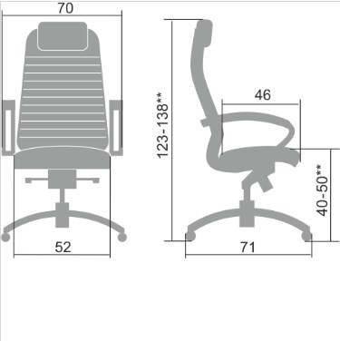 Офисное кресло Samurai K-1.041 темно-коричневый в Южно-Сахалинске - изображение 1