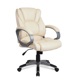 Офисное кресло BRABIX "Eldorado EX-504", экокожа, бежевое, 531167 в Южно-Сахалинске - предосмотр