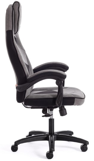 Компьютерное кресло ARENA флок , серый/черный, 29/35 арт.14129 в Южно-Сахалинске - изображение 1