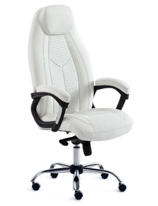 Компьютерное кресло BOSS Lux, кож/зам, белый, арт.15307 в Южно-Сахалинске