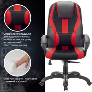 Компьютерное кресло Brabix Premium Rapid GM-102 (экокожа/ткань, черное/красное) 532107 в Южно-Сахалинске - предосмотр 5