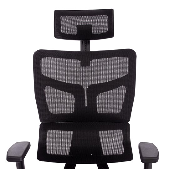 Кресло компьютерное MESH-11HR ткань/сетка, черный, арт.19507 в Южно-Сахалинске - изображение 9
