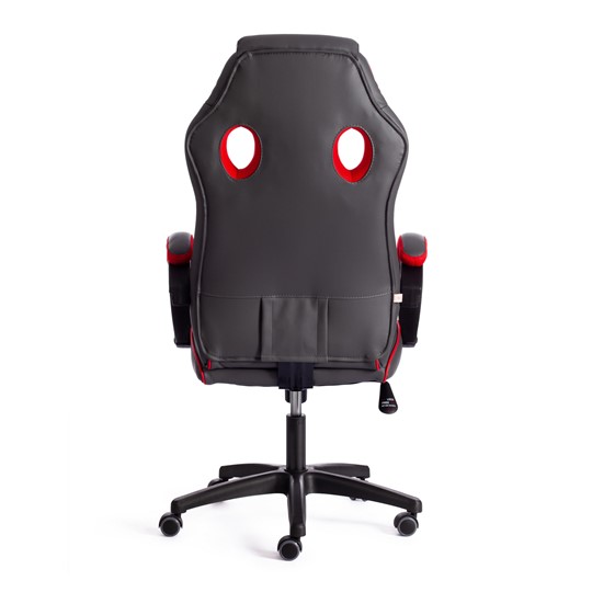 Компьютерное кресло RACER GT new кож/зам/ткань, металлик/красный, арт.13249 в Южно-Сахалинске - изображение 4