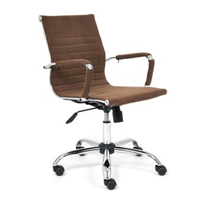Компьютерное кресло URBAN-LOW флок, коричневый, арт.14446 в Южно-Сахалинске - предосмотр