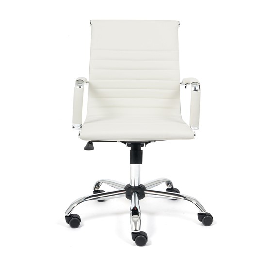 Кресло компьютерное URBAN-LOW кож/зам, белый, арт.14454 в Южно-Сахалинске - изображение 1