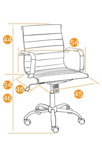 Кресло компьютерное URBAN-LOW кож/зам, белый, арт.14454 в Южно-Сахалинске - предосмотр 13