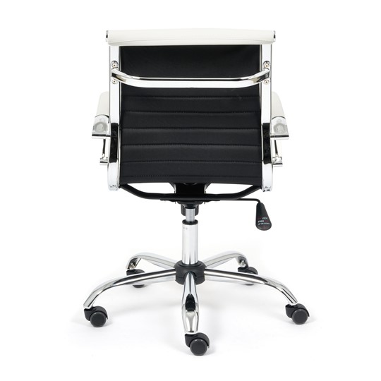 Кресло компьютерное URBAN-LOW кож/зам, белый, арт.14454 в Южно-Сахалинске - изображение 4