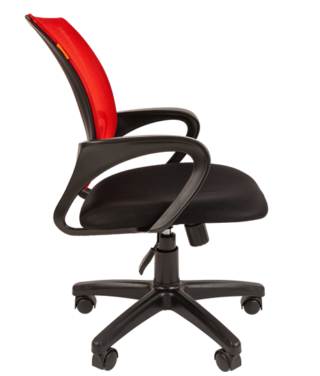 Кресло компьютерное CHAIRMAN 696 black Сетчатый акрил DW69 красный в Южно-Сахалинске - изображение 1