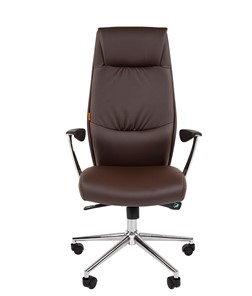 Компьютерное кресло CHAIRMAN Vista Экокожа премиум коричневая (vista) в Южно-Сахалинске - предосмотр 3
