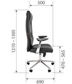 Компьютерное кресло CHAIRMAN Vista Экокожа премиум коричневая (vista) в Южно-Сахалинске - предосмотр 6