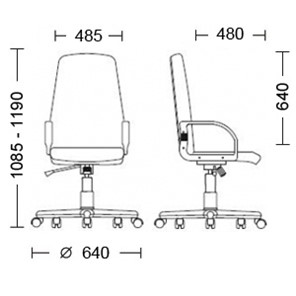 Офисное кресло DIPLOMAT (PL64) ткань ZESTA 24 в Южно-Сахалинске - предосмотр 4