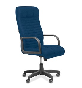 Кресло для руководителя Атлант, ткань Bahama / синяя в Южно-Сахалинске