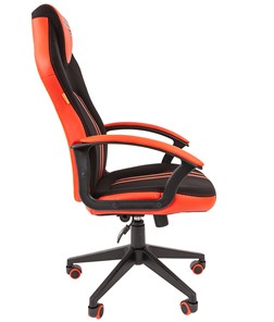 Кресло игровое CHAIRMAN GAME 26  Экокожа - Ткань стандарт. Черный/красный в Южно-Сахалинске - предосмотр 3