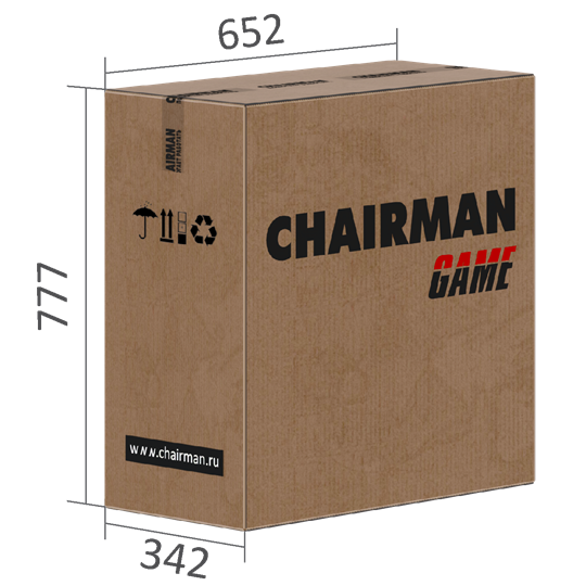 Кресло игровое CHAIRMAN GAME 26  Экокожа - Ткань стандарт. Черный/красный в Южно-Сахалинске - изображение 6