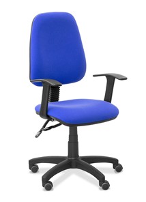 Кресло для персонала Эльза Т, ткань Colori / синяя в Южно-Сахалинске