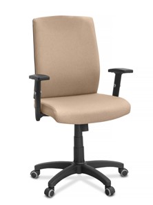Офисное кресло для руководителя Alfa A/MK/1D, ткань Bahama / бежевая в Южно-Сахалинске - предосмотр