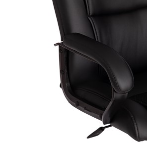 Кресло офисное BERGAMO Хром (22) кож/зам, черный, арт.19370 в Южно-Сахалинске - предосмотр 8