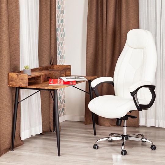 Компьютерное кресло BOSS Lux, кож/зам, белый, арт.21152 в Южно-Сахалинске - изображение 11