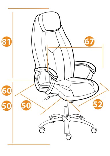 Компьютерное кресло BOSS Lux, кож/зам, белый, арт.21152 в Южно-Сахалинске - изображение 12