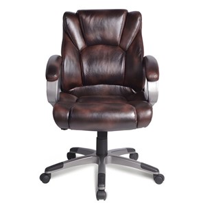 Компьютерное кресло BRABIX "Eldorado EX-504", экокожа, коричневое, 530875 в Южно-Сахалинске - предосмотр 4