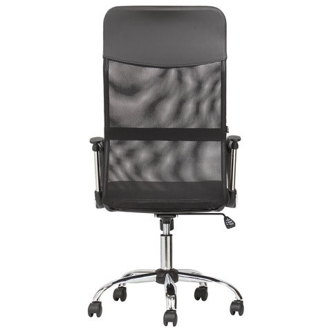 Офисное кресло BRABIX "Flash MG-302", с подлокотниками, хром, черное, 530867 в Южно-Сахалинске - изображение 5