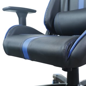 Кресло BRABIX "GT Carbon GM-120", две подушки, экокожа, черное/синее, 531930 в Южно-Сахалинске - предосмотр 11