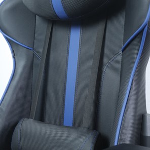 Кресло BRABIX "GT Carbon GM-120", две подушки, экокожа, черное/синее, 531930 в Южно-Сахалинске - предосмотр 9