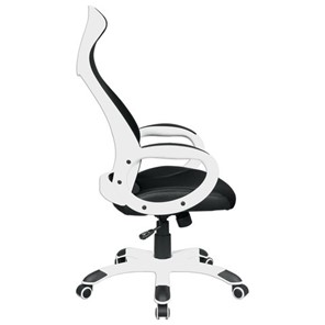 Компьютерное кресло Brabix Premium Genesis EX-517 (пластик белый, ткань/экокожа/сетка черная) 531573 в Южно-Сахалинске - предосмотр 2
