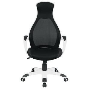 Компьютерное кресло Brabix Premium Genesis EX-517 (пластик белый, ткань/экокожа/сетка черная) 531573 в Южно-Сахалинске - предосмотр 3