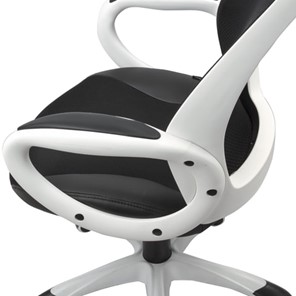 Компьютерное кресло Brabix Premium Genesis EX-517 (пластик белый, ткань/экокожа/сетка черная) 531573 в Южно-Сахалинске - предосмотр 6