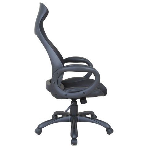 Компьютерное кресло Brabix Premium Genesis EX-517 (пластик черный, ткань/экокожа/сетка черная)   531574 в Южно-Сахалинске - изображение 2
