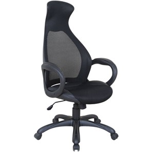 Компьютерное кресло Brabix Premium Genesis EX-517 (пластик черный, ткань/экокожа/сетка черная)   531574 в Южно-Сахалинске - предосмотр