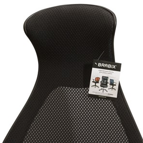 Компьютерное кресло Brabix Premium Genesis EX-517 (пластик черный, ткань/экокожа/сетка черная)   531574 в Южно-Сахалинске - предосмотр 9