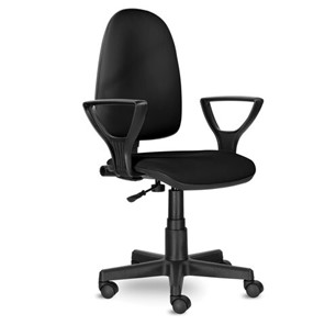 Компьютерное кресло Brabix Prestige Ergo MG-311 (регулируемая эргономичная спинка, кожзам, черное) 531877 в Южно-Сахалинске