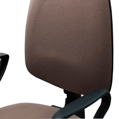Кресло компьютерное Brabix Prestige Ergo MG-311 (регулируемая эргономичная спинка, ткань, коричневое) 531875 в Южно-Сахалинске - изображение 4