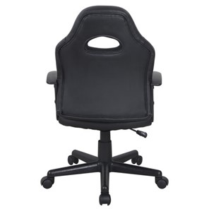 Кресло офисное BRABIX "Spark GM-201", экокожа, черное/голубое, 532505 в Южно-Сахалинске - предосмотр 3