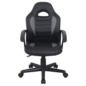 Кресло офисное BRABIX "Spark GM-201", экокожа, черное/серое, 532504 в Южно-Сахалинске - предосмотр 4