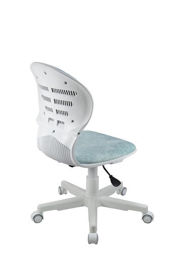 Компьютерное кресло Chair 1139 FW PL White, Голубой в Южно-Сахалинске - изображение 3