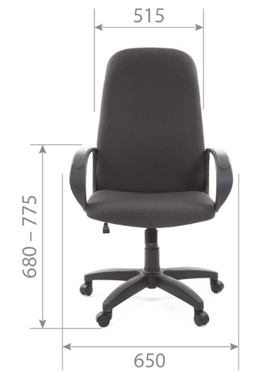 Кресло CHAIRMAN 279 JP15-1 черно-серый в Южно-Сахалинске - изображение 4