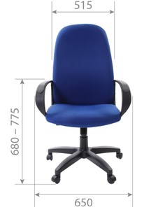 Офисное кресло CHAIRMAN 279 TW 12, цвет серый в Южно-Сахалинске - предосмотр 4
