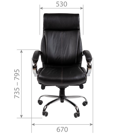 Офисное кресло CHAIRMAN 423 Натуральная кожа\Экокожа в Южно-Сахалинске - изображение 3