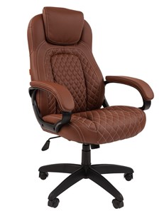 Офисное кресло CHAIRMAN 432, экокожа, цвет коричневый в Южно-Сахалинске - предосмотр 1