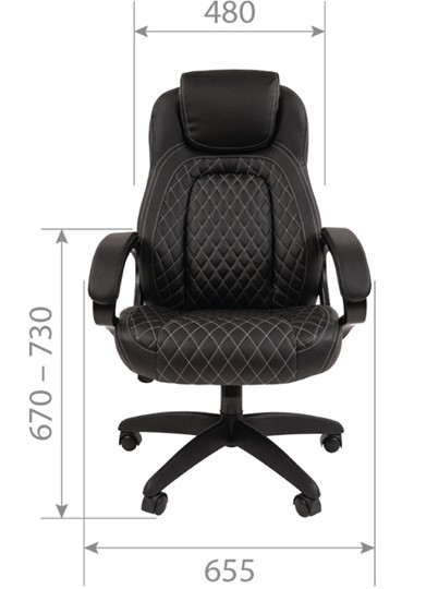 Офисное кресло CHAIRMAN 432, экокожа, цвет коричневый в Южно-Сахалинске - изображение 5