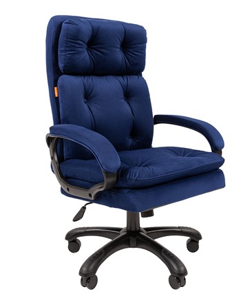 Кресло компьютерное CHAIRMAN 442 Ткань синий в Южно-Сахалинске - изображение