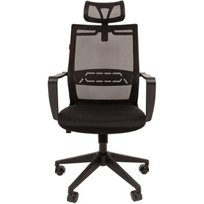 Кресло офисное CHAIRMAN 545 сетка/ткань черный в Южно-Сахалинске - предосмотр 1