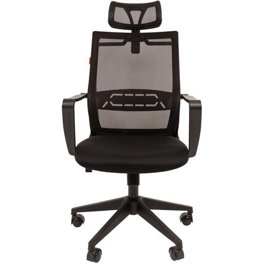 Кресло офисное CHAIRMAN 545 сетка/ткань черный в Южно-Сахалинске - изображение 1